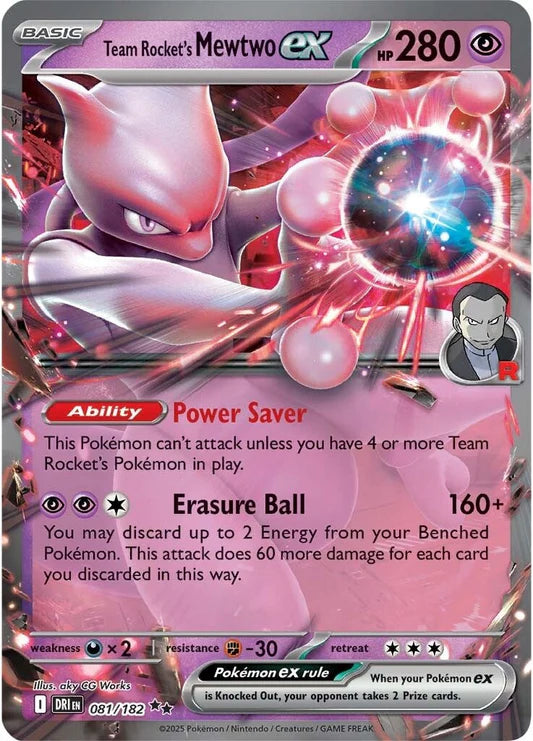 Team Rocket’s Mewtwo ex - 081/182