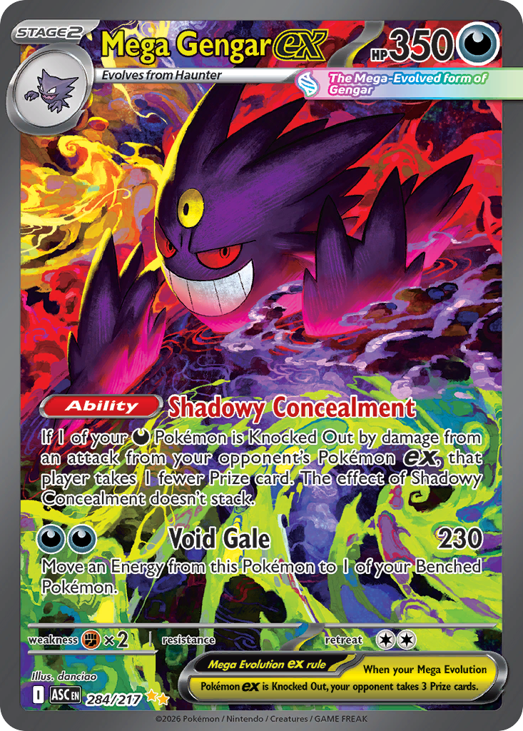 Mega Gengar ex - 284/217 - Holo
