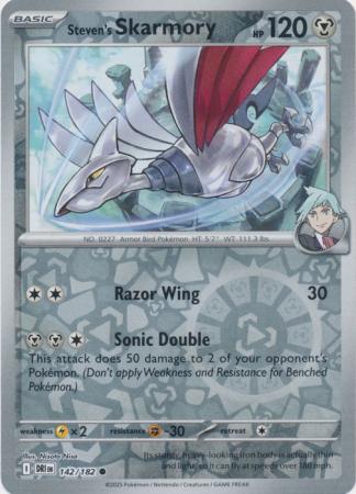 Steven's Skarmory - 142/182 - Reverse