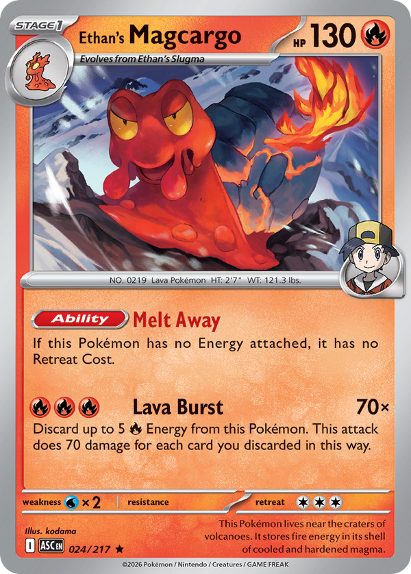 Ethan's Magcargo - 24/217 - Holo