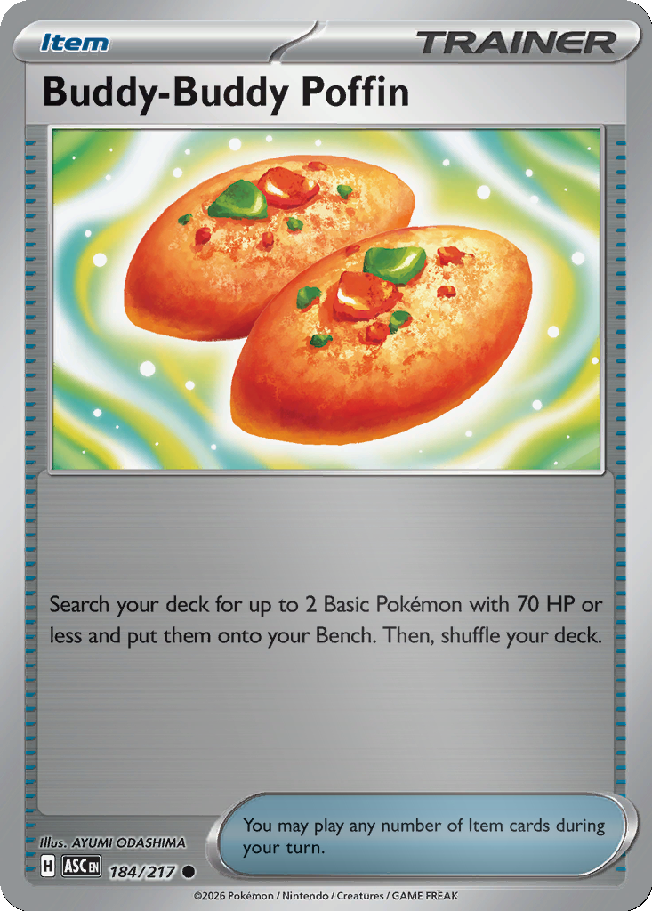 Buddy-Buddy Poffin - 184/217 - Reverse Holo
