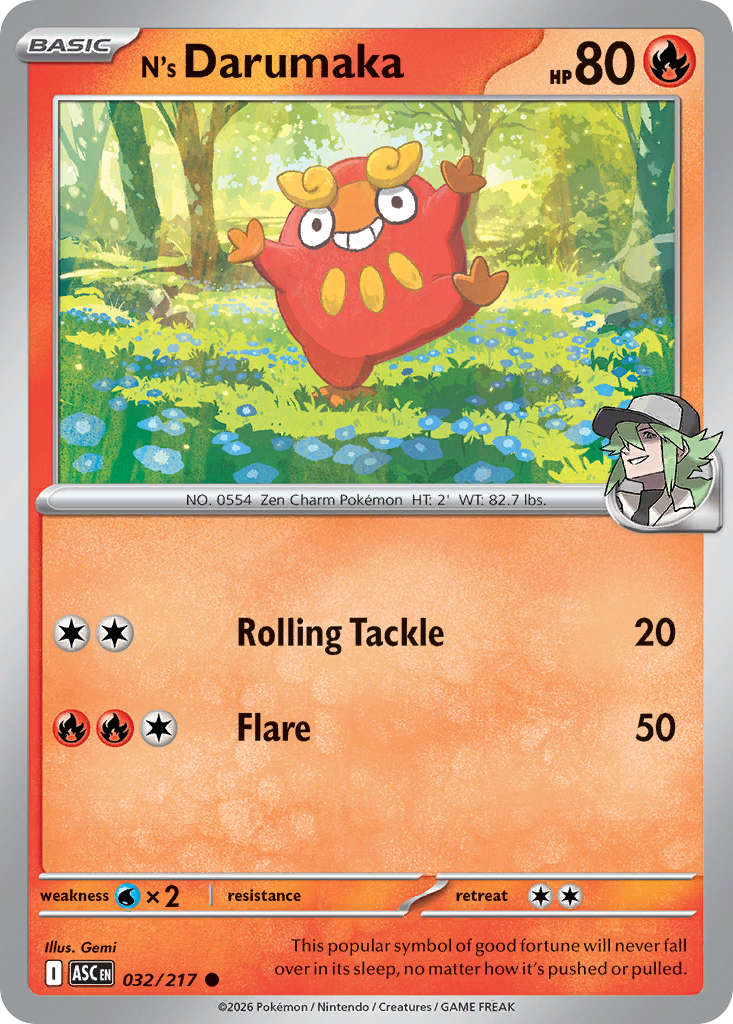 N's Darumaka - 32/217 - Normaal