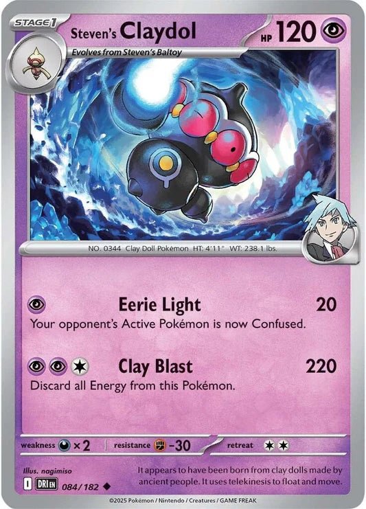 Steven's Claydol - 84/182 - Normaal