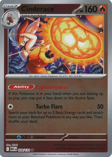 Cinderace - 28/132 - Reverse