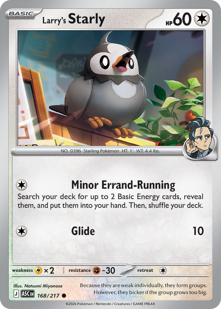Larry's Starly - 168/217 - Normal