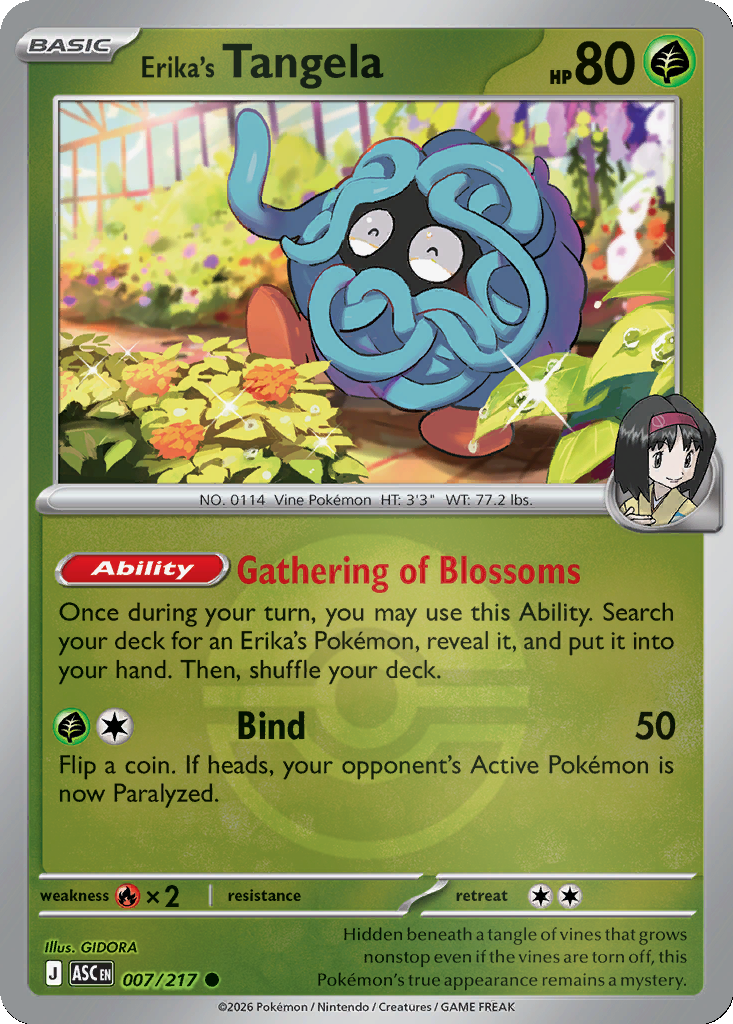 Erika's Tangela - 7/217 - Poké Ball Holo
