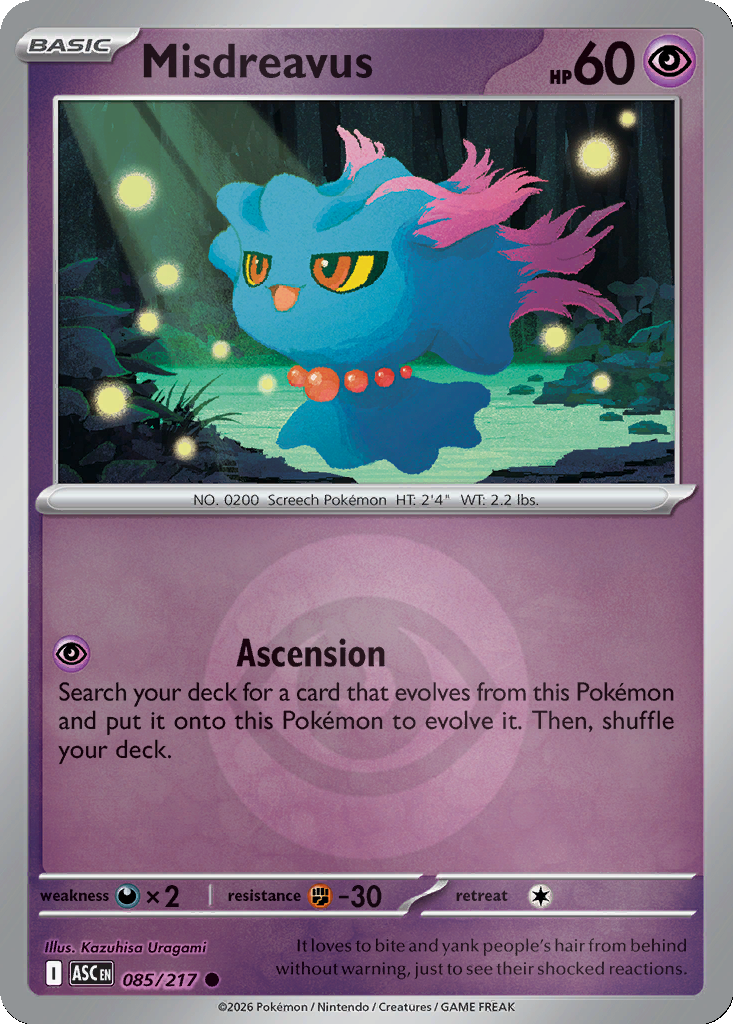 Misdreavus - 85/217 - Reverse Holo