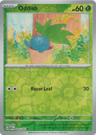 Oddish - 43/165 - Reverse