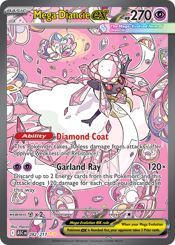 Mega Diancie ex - 282/217 - Holo