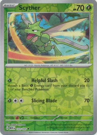 Scyther - 123/165 - Reverse