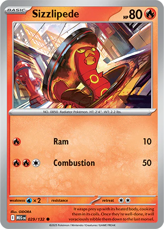 Sizzlipede - 29/132 - Normal