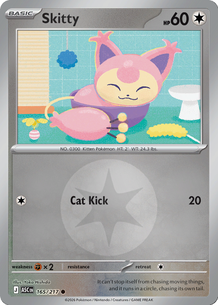 Skitty - 165/217 - Reverse Holo
