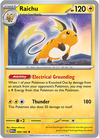Raichu - 26/165 - Holo