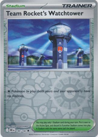 Team Rocket's Watchtower - 180/182 - Reverse