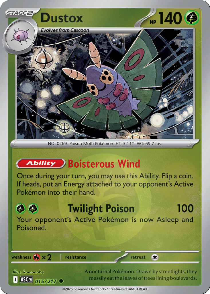 Dustox - 15/217 - Reverse Holo