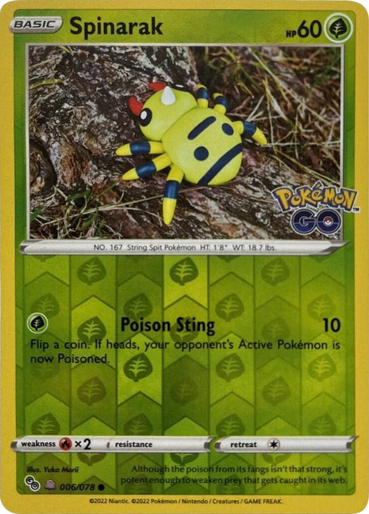 Spinarak - 006/078 - Peelable Ditto / Reverse Holo