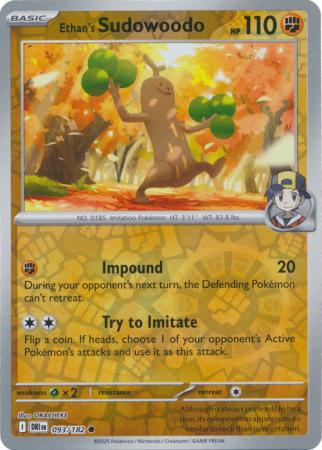 Ethan's Sudowoodo - 93/182 - Reverse
