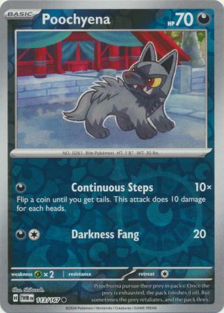 Poochyena - 113/167 - Reverse