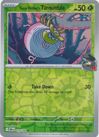 Team Rocket's Tarountula - 19/182 - Reverse