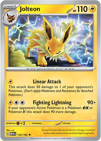 Jolteon - 135/165 - Holo