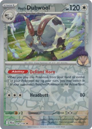 Hop's Dubwool - 136/159 - Reverse
