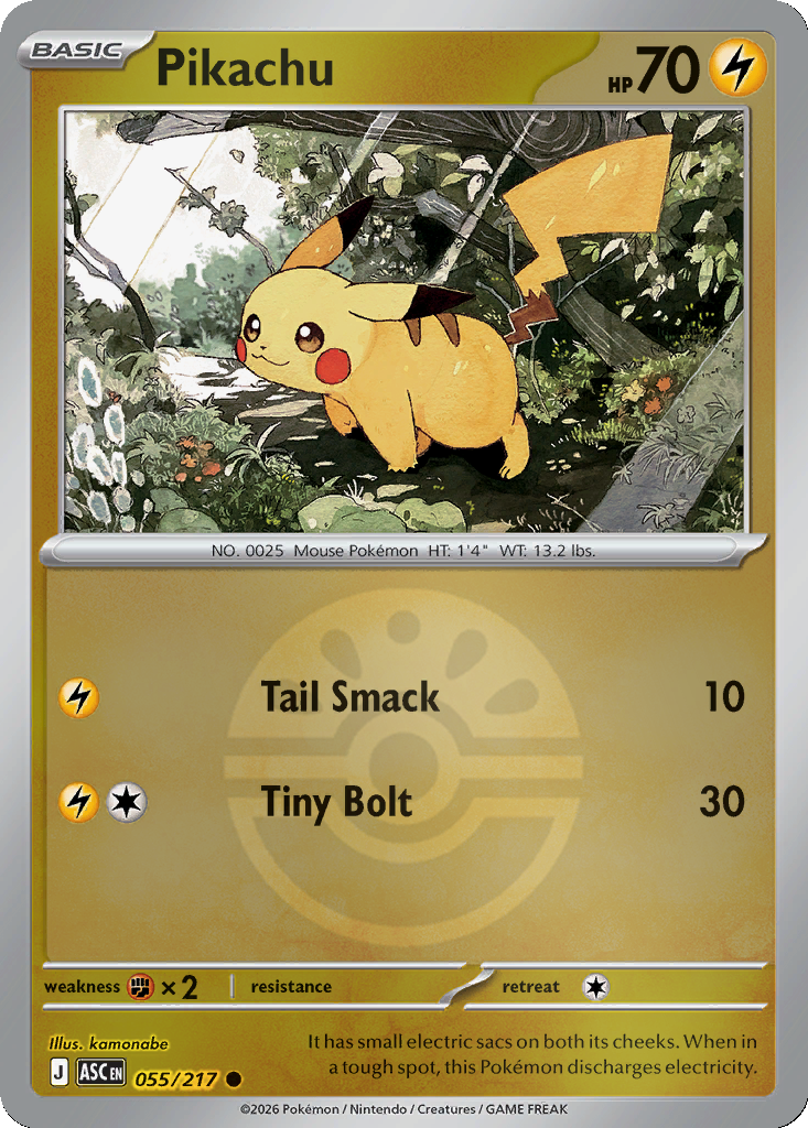 Pikachu - 55/217 - Friend Ball Holo