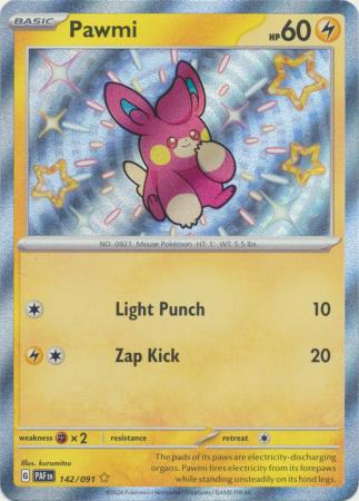 Pawmi Shiny Rare - 142/091