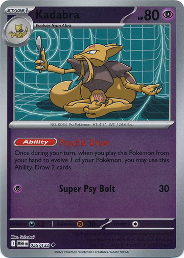 Kadabra - 55/132 - Reverse