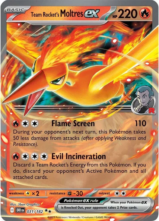 Team Rocket’s Moltres ex - 031/182