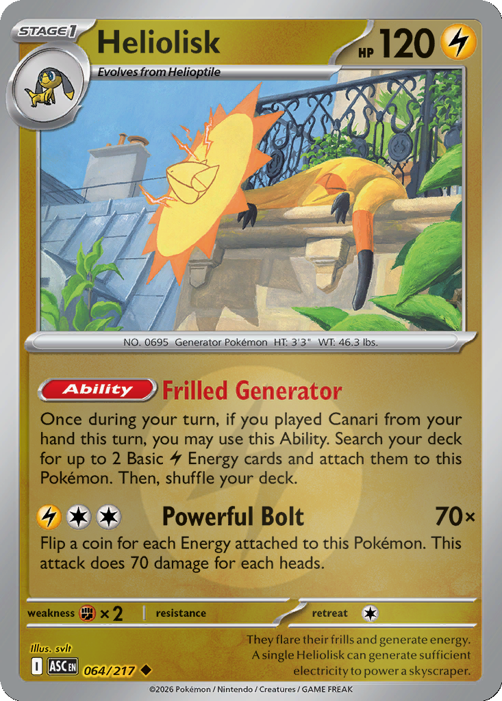 Heliolisk - 64/217 - Reverse Holo