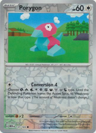 Porygon - 137/165 - Reverse