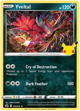 Yveltal - 19/25 - Holo