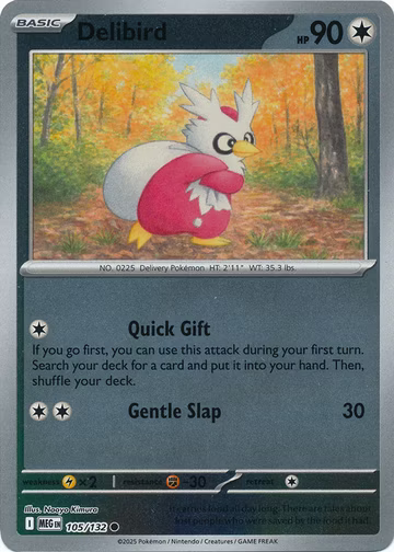 Delibird - 105/132 - Reverse