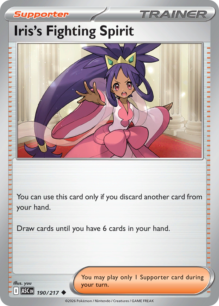 Iris's Fighting Spirit - 190/217 - Normal
