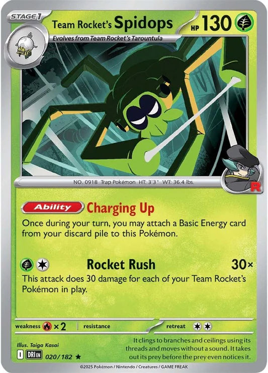 Team Rocket's Spidops - 20/182 - Holo