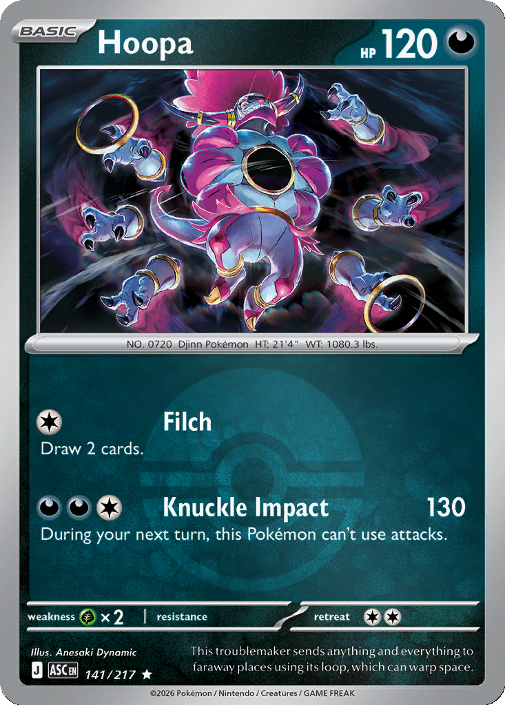 Hoopa - 141/217 - Poké Ball Holo