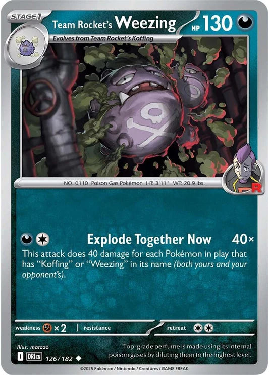 Team Rocket's Weezing - 126/182 - Normal