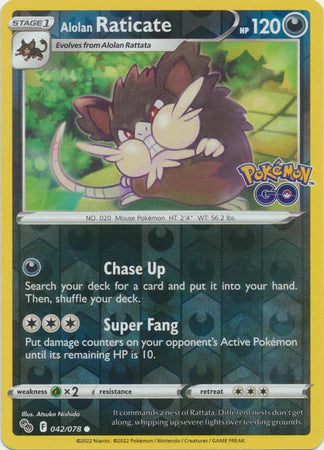 Alolan Raticate - 42/78 - Reverse