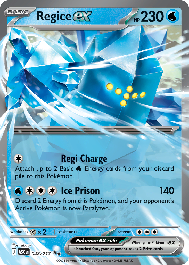 Regice ex - 48/217 - Holo