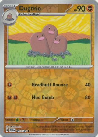 Dugtrio - 51/165 - Reverse