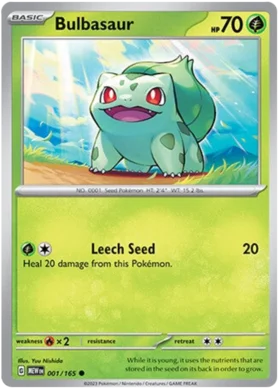 Bulbasaur - 1/165 - Normaal