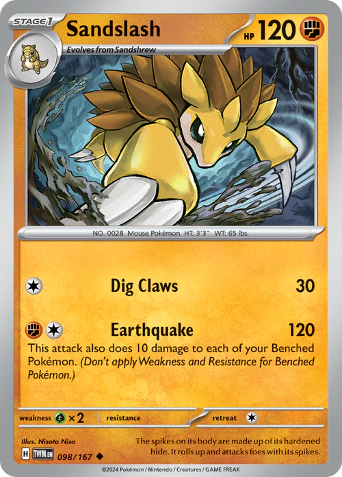 Sandslash - 98/167 - Normaal