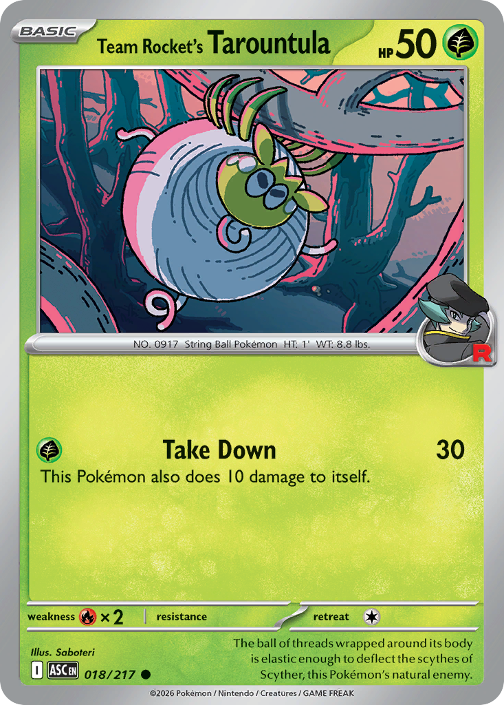 Tarountula van Team Rocket - 18/217 - Normaal