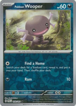 Paldean Wooper reverse 058/091