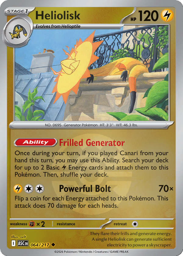 Heliolisk - 64/217 - Quick Ball Holo