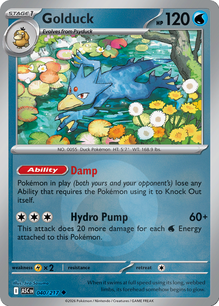 Golduck - 40/217 - Reverse Holo