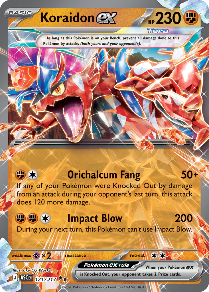 Koraidon ex - 121/217 - Holo
