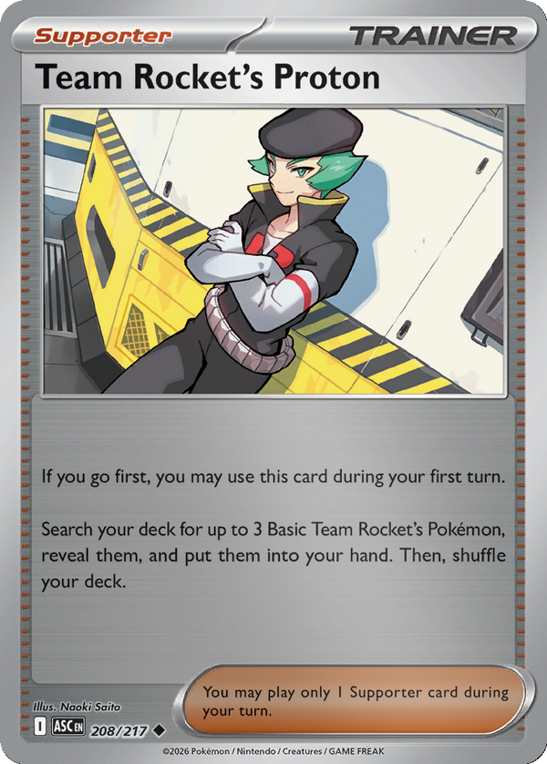 Team Rocket's Proton - 208/217 - Reverse Holo