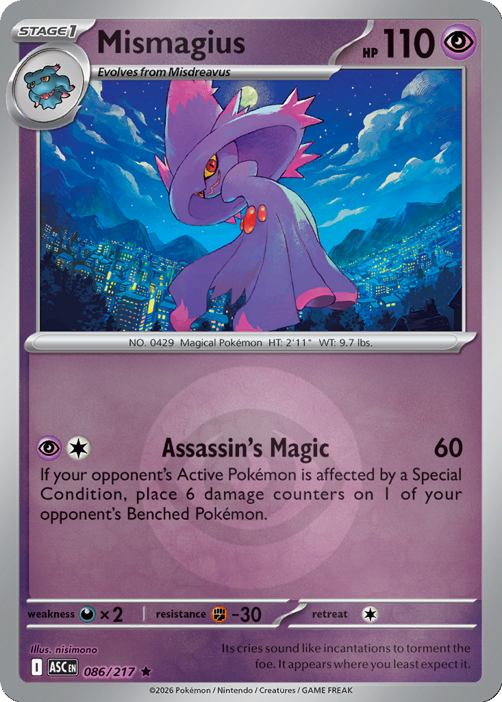 Mismagius - 86/217 - Reverse Holo