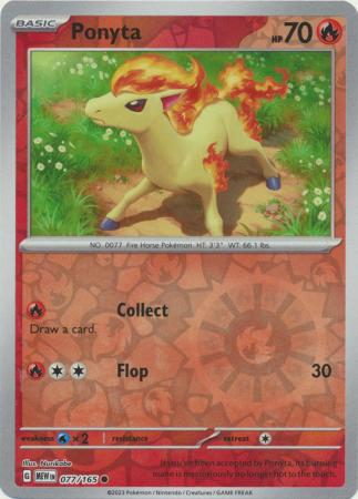 Ponyta - 77/165 - Reverse